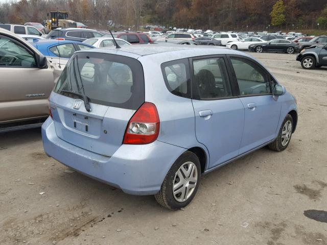 JHMGD37458S051585 - 2008 HONDA FIT BLUE photo 4