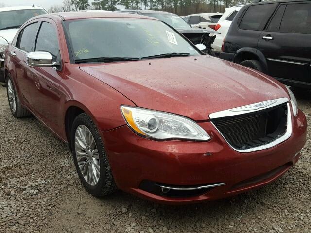 1C3CCBCG4DN505044 - 2013 CHRYSLER 200 LIMITE RED photo 1