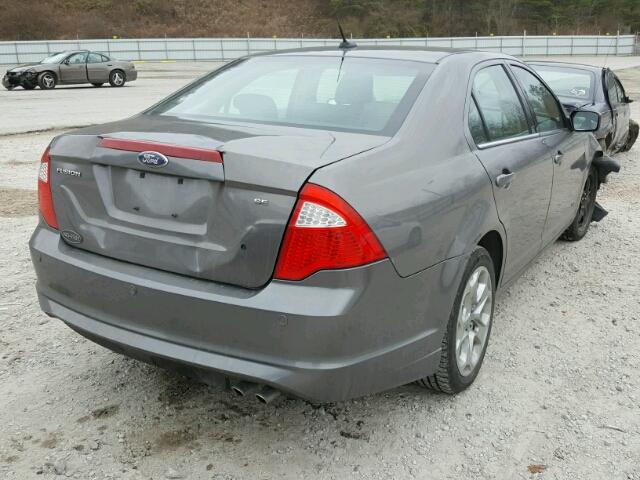 3FAHP0HA2AR375469 - 2010 FORD FUSION SE GRAY photo 4