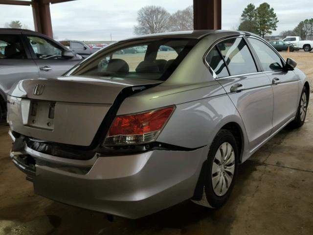 1HGCP2F3XAA134811 - 2010 HONDA ACCORD LX SILVER photo 4