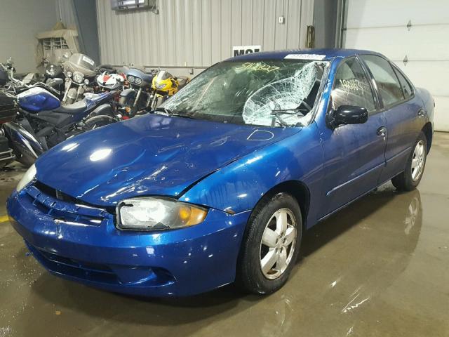 1G1JF52F547299699 - 2004 CHEVROLET CAVALIER L BLUE photo 2