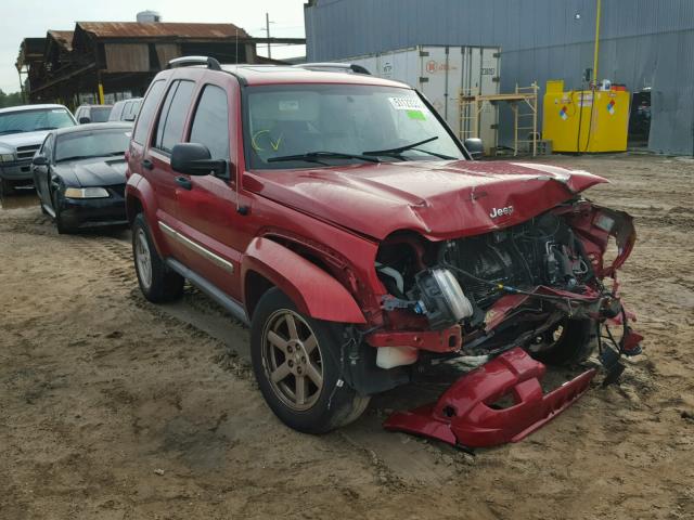 1J8GK58K37W711798 - 2007 JEEP LIBERTY LI RED photo 1