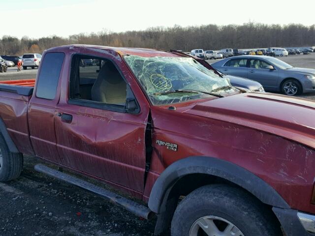 1FTZR45E82TA14335 - 2002 FORD RANGER SUP MAROON photo 9