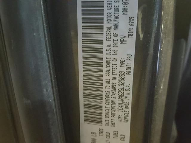 1C4AJWAG2GL325869 - 2016 JEEP WRANGLER S GRAY photo 10