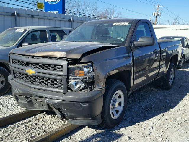 1GCNCPEH9EZ362397 - 2014 CHEVROLET SILVERADO BROWN photo 2