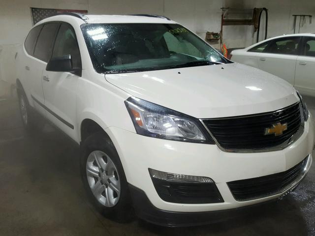 1GNKRFKD1DJ227934 - 2013 CHEVROLET TRAVERSE L WHITE photo 1