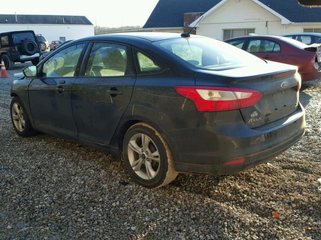 1FADP3F22EL129246 - 2014 FORD FOCUS SE BLACK photo 3