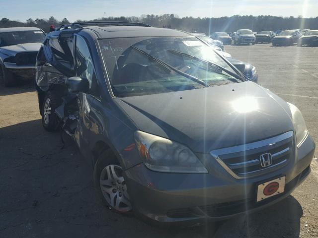 5FNRL38747B063387 - 2007 HONDA ODYSSEY EX GRAY photo 1