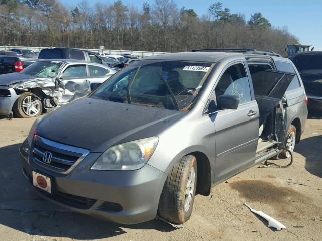 5FNRL38747B063387 - 2007 HONDA ODYSSEY EX GRAY photo 2