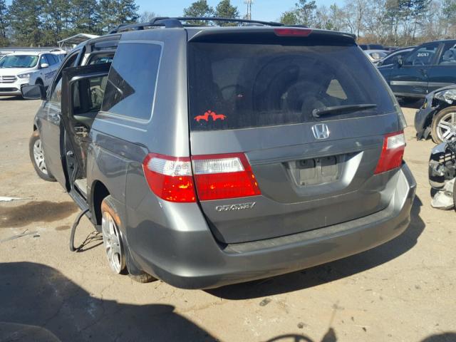 5FNRL38747B063387 - 2007 HONDA ODYSSEY EX GRAY photo 3