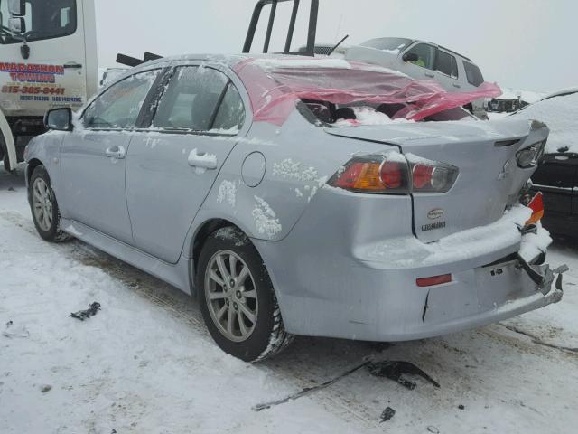 JA32U2FU6BU024946 - 2011 MITSUBISHI LANCER ES/ SILVER photo 3