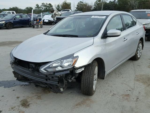 3N1AB7AP1GY240891 - 2016 NISSAN SENTRA S SILVER photo 2