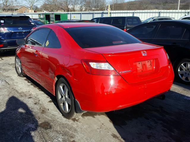 2HGFG12868H568860 - 2008 HONDA CIVIC EX RED photo 3