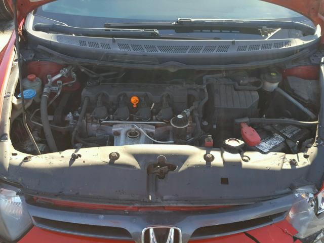 2HGFG12868H568860 - 2008 HONDA CIVIC EX RED photo 7