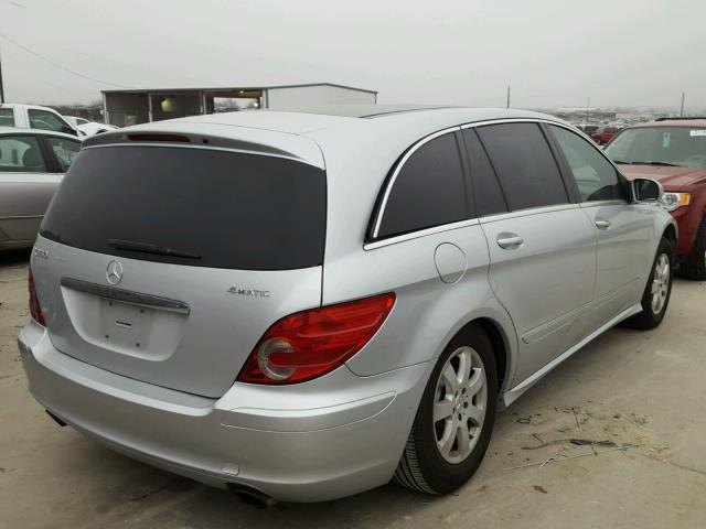 4JGCB65E57A037544 - 2007 MERCEDES-BENZ R 350 SILVER photo 4