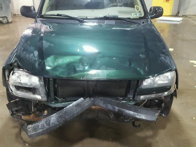 1GNDT13S442425153 - 2004 CHEVROLET TRAILBLAZE GREEN photo 7