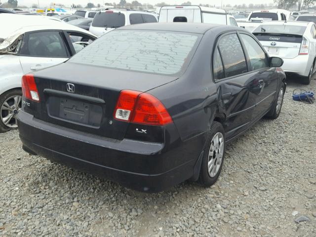 2HGES16534H543760 - 2004 HONDA CIVIC LX BLACK photo 4