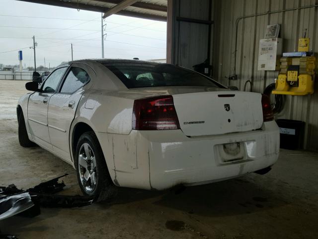 2B3KA43R67H673972 - 2007 DODGE CHARGER SE WHITE photo 3