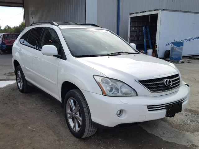 JTJHW31U572027890 - 2007 LEXUS RX 400H WHITE photo 1