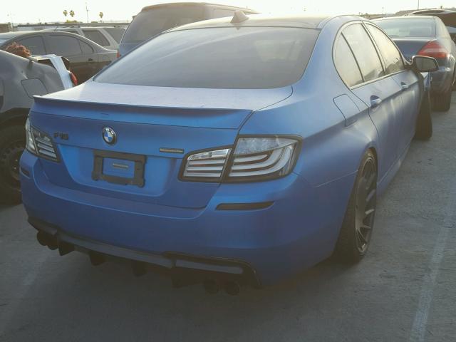 WBAFR7C58BC608315 - 2011 BMW 535 I BLUE photo 4