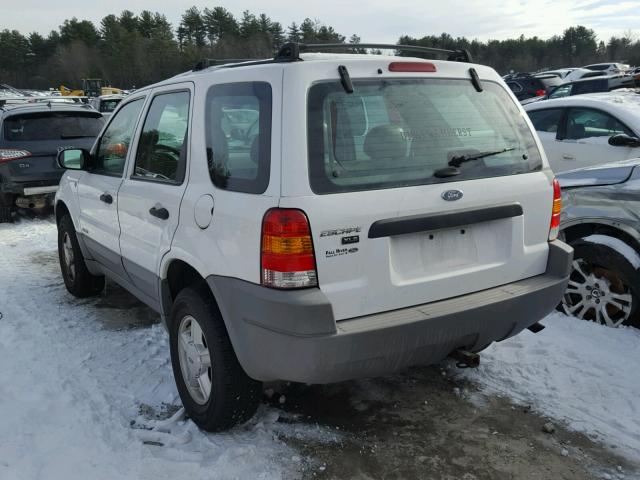 1FMYU02152KB98378 - 2002 FORD ESCAPE XLS WHITE photo 3