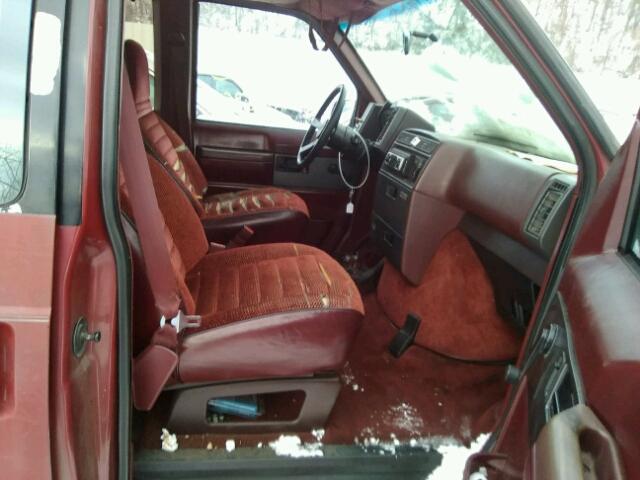 1GK0M15Z3KB507361 - 1989 GMC SAFARI RED photo 5