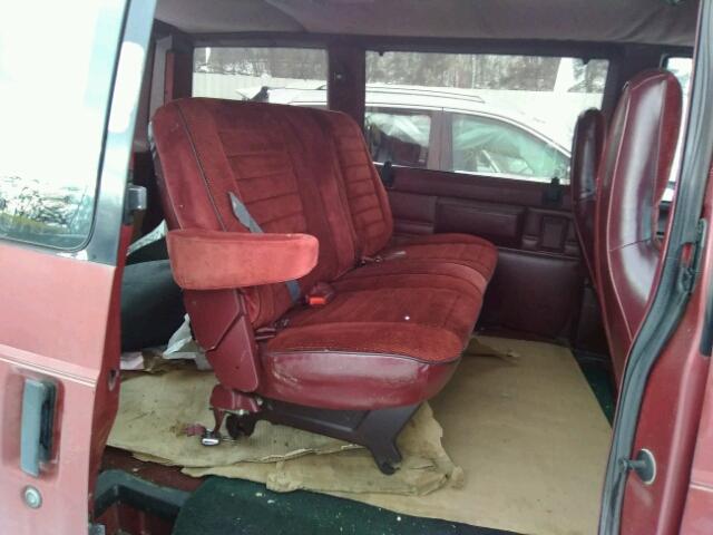 1GK0M15Z3KB507361 - 1989 GMC SAFARI RED photo 6