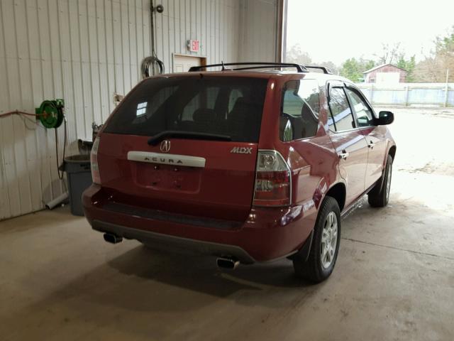 2HNYD18936H511863 - 2006 ACURA MDX TOURIN BURGUNDY photo 4