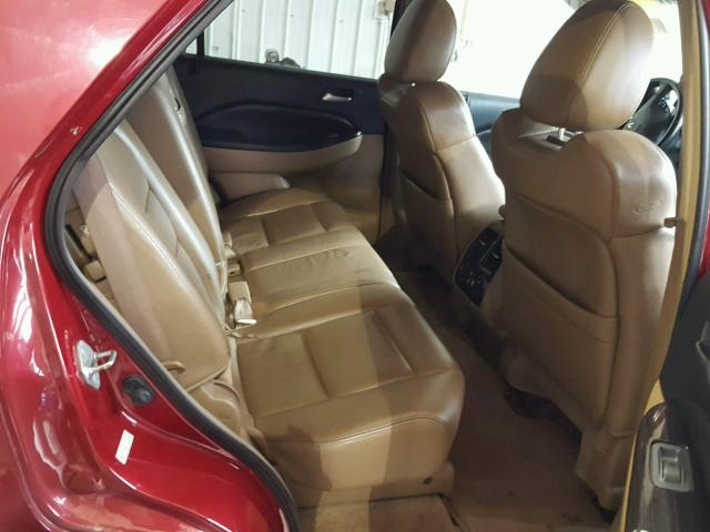 2HNYD18936H511863 - 2006 ACURA MDX TOURIN BURGUNDY photo 6