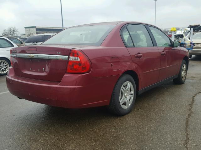 1G1ZS51F86F286616 - 2006 CHEVROLET MALIBU LS RED photo 4