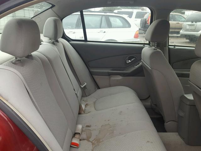 1G1ZS51F86F286616 - 2006 CHEVROLET MALIBU LS წითელი ფოტო 6