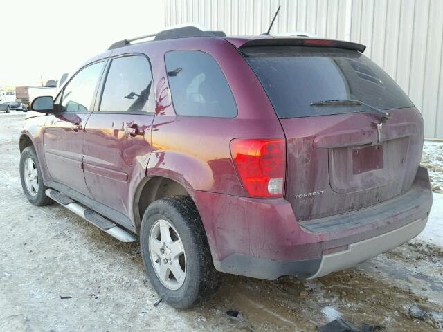 2CKDL63F576019374 - 2007 PONTIAC TORRENT RED photo 3