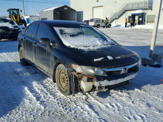 2HGFA15387H007625 - 2007 HONDA CIVIC DX BLACK photo 1