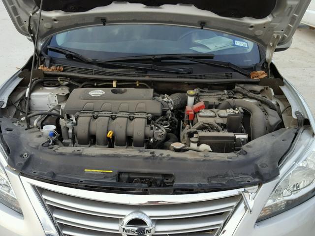 3N1AB7AP0FY230089 - 2015 NISSAN SENTRA S GRAY photo 7