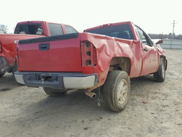 1GCPCPEX1AZ153181 - 2010 CHEVROLET SILVERADO RED photo 4