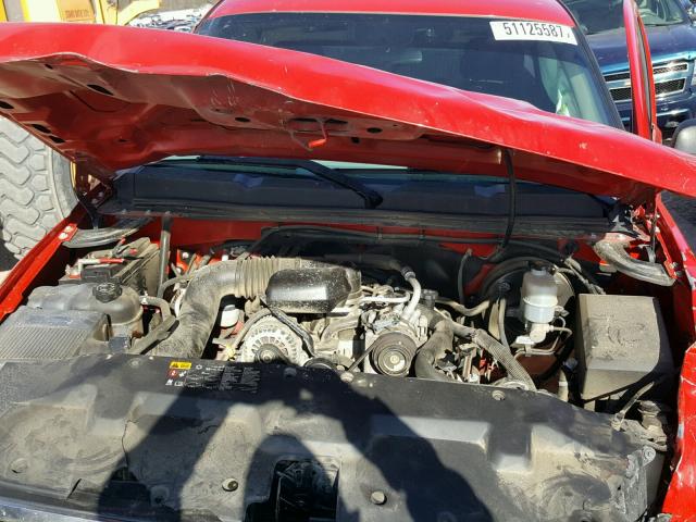 1GCPCPEX1AZ153181 - 2010 CHEVROLET SILVERADO RED photo 7