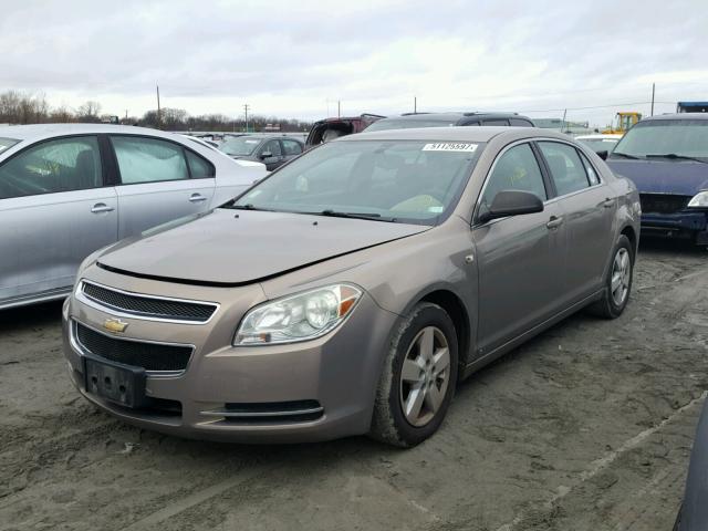 1G1ZG57B98F201582 - 2008 CHEVROLET MALIBU LS TAN photo 2