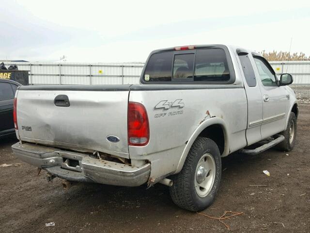 1FTRX18L4YNB74403 - 2000 FORD F150 SILVER photo 4