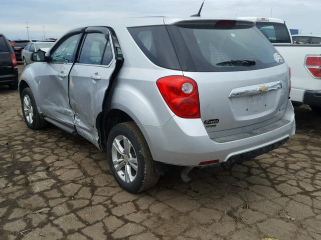 2GNALBEKXC1112970 - 2012 CHEVROLET EQUINOX LS SILVER photo 3