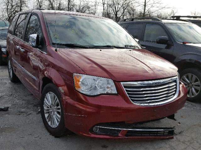 2C4RC1CG4DR736917 - 2013 CHRYSLER TOWN & COU RED photo 1