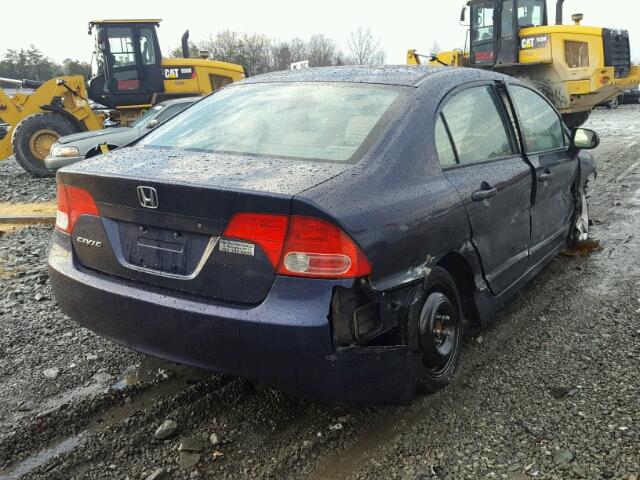 1HGFA16827L111590 - 2007 HONDA CIVIC EX BLUE photo 4