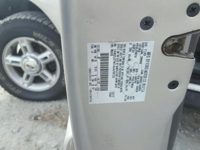 1FMZU77K14UA78132 - 2004 FORD EXPLORER S SILVER photo 10