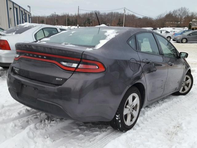 1C3CDFBB0FD128652 - 2015 DODGE DART SXT GRAY photo 4