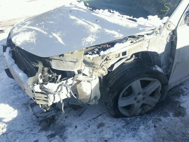 1G1ZC5E08CF206729 - 2012 CHEVROLET MALIBU 1LT SILVER photo 9