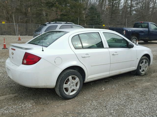 1G1AK55F977201205 - 2007 CHEVROLET COBALT LS WHITE photo 4