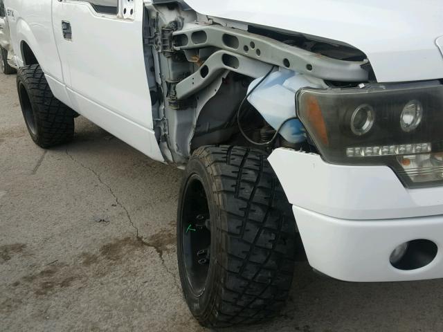 1FTRF14809KB34665 - 2009 FORD F150 WHITE photo 9