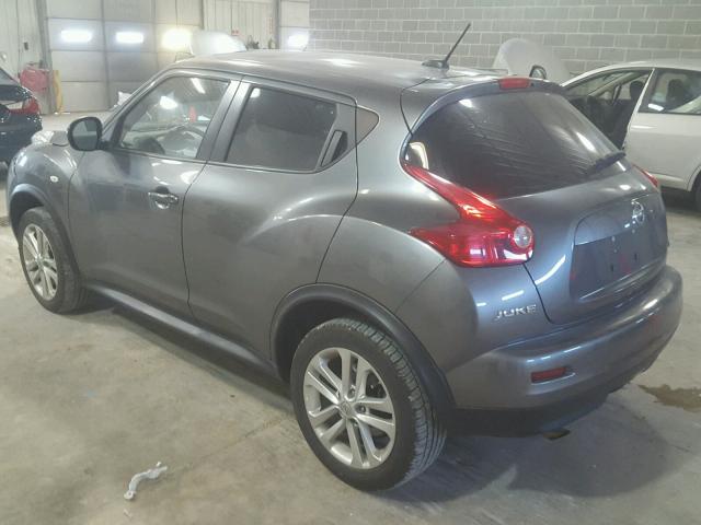 JN8AF5MR1CT109504 - 2012 NISSAN JUKE S GRAY photo 3