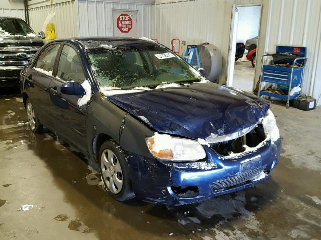 KNAFE121875481634 - 2007 KIA SPECTRA EX BLUE photo 1