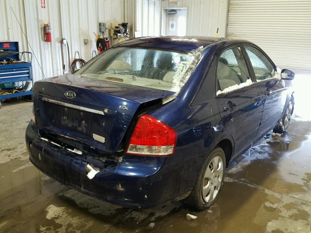 KNAFE121875481634 - 2007 KIA SPECTRA EX BLUE photo 4