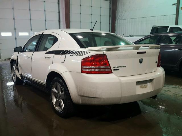 1B3LD76M98N694398 - 2008 DODGE AVENGER R/ WHITE photo 3